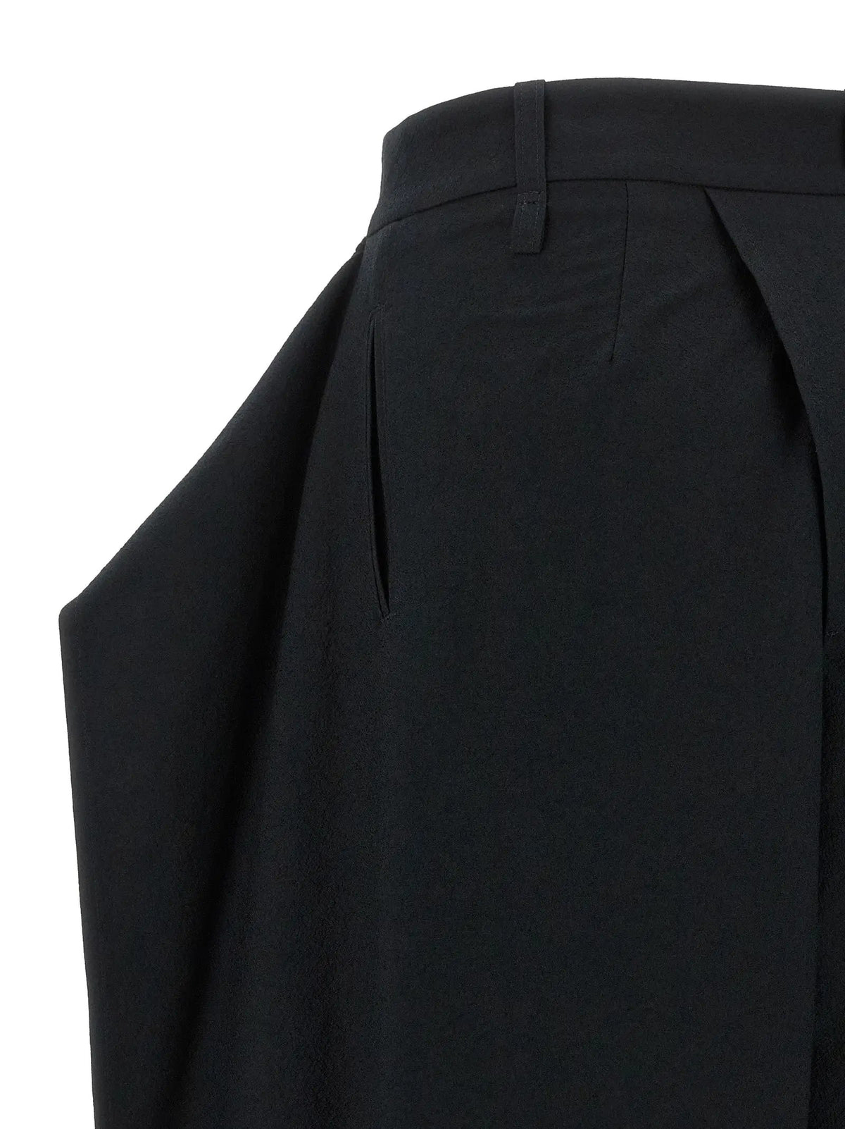 Issey Miyake Black Polyester Casual Pants