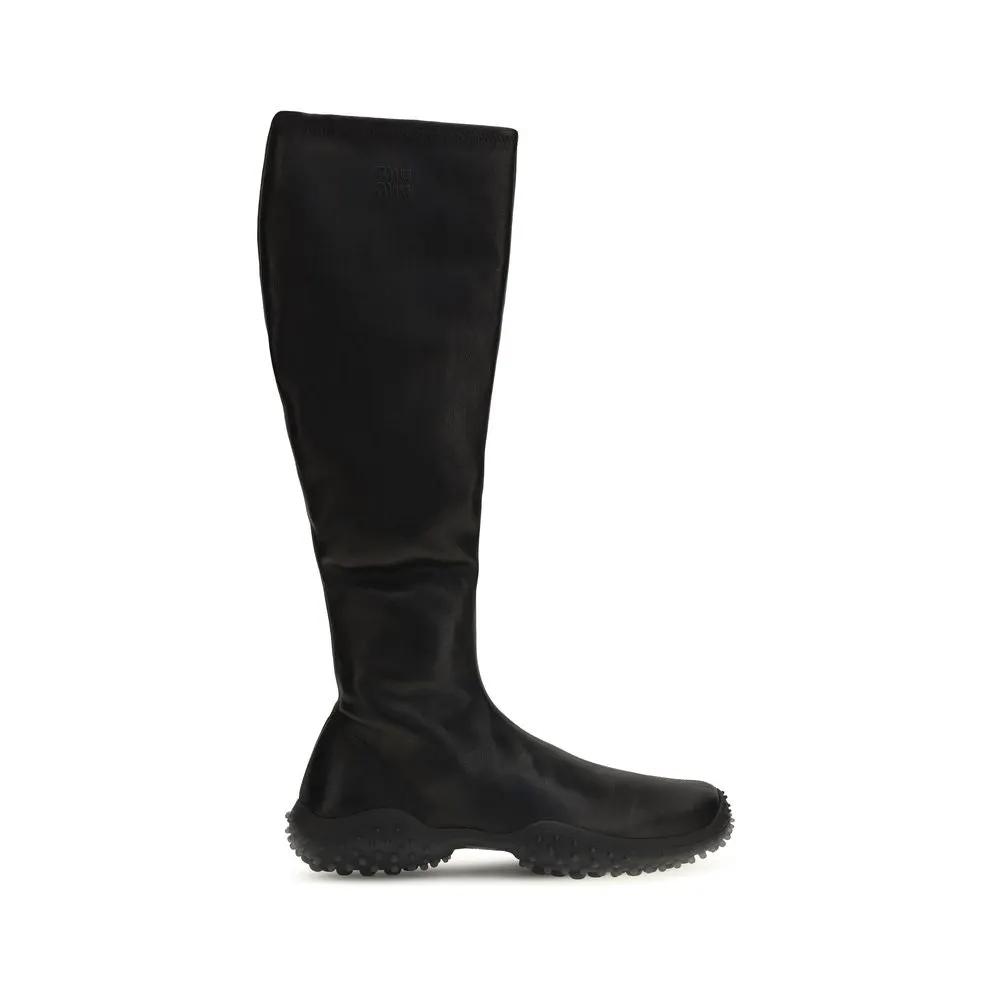 Miu Miu Miu Miu Black Lamb Ovis Aries Ankle Boots