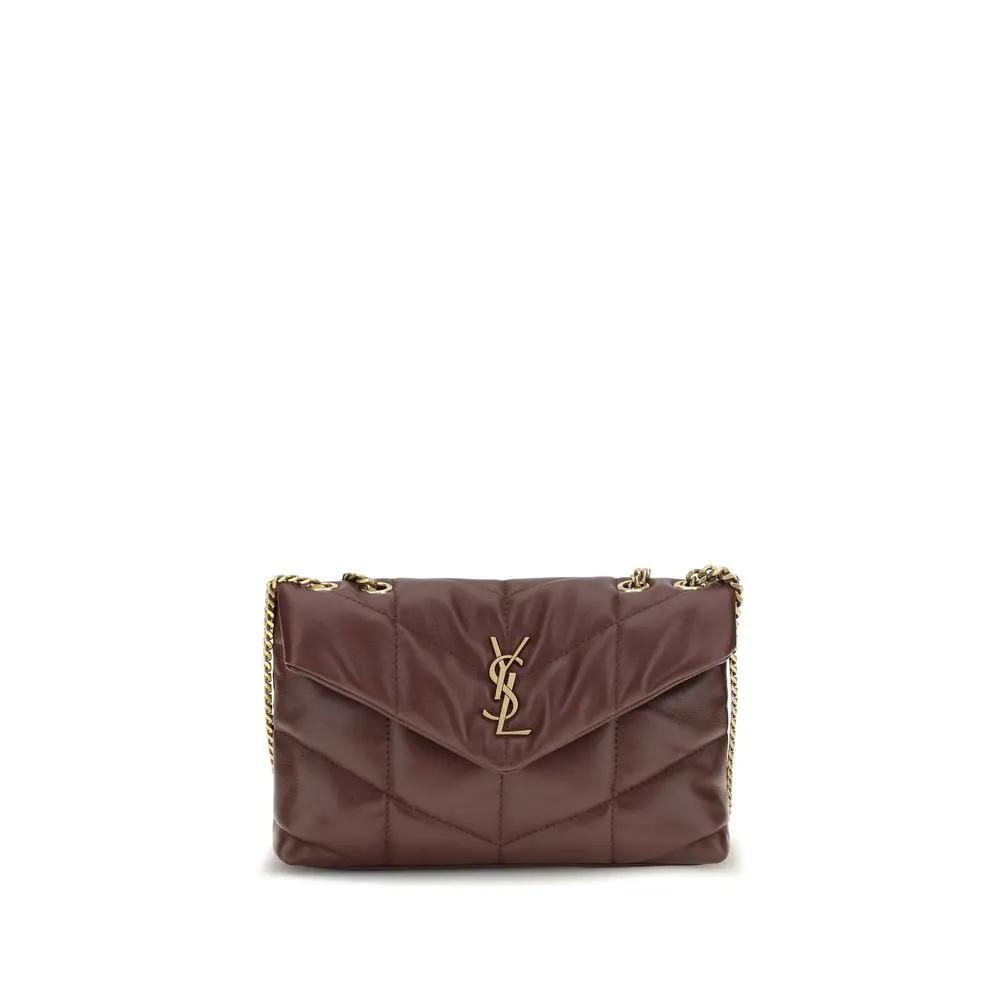 Women's Bordeaux Puffer Toy Lamb Leather Shoulder Bag – Saint Laurent