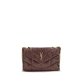 Women's Bordeaux Puffer Toy Lamb Leather Shoulder Bag – Saint Laurent