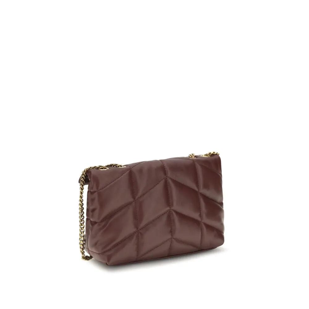 Women's Bordeaux Puffer Toy Lamb Leather Shoulder Bag – Saint Laurent