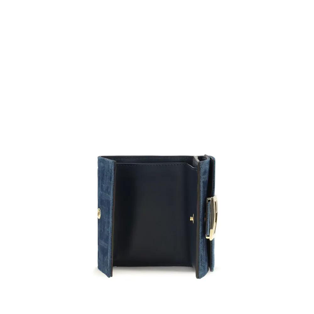 Fendi Fendi Blue Cotton Wallet