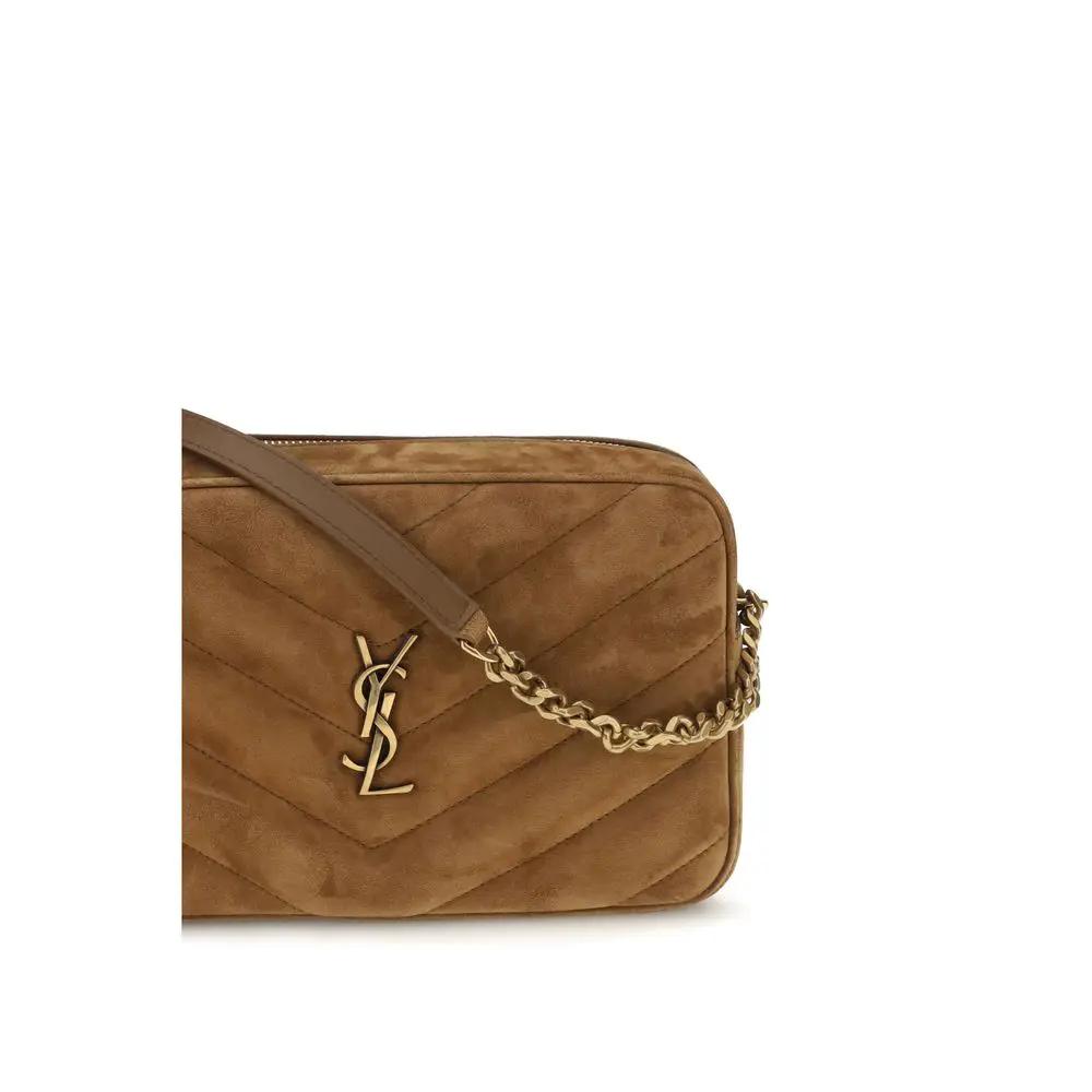 Saint Laurent Saint Laurent Brown Calf Leather Bos Taurus Shoulder Bag
