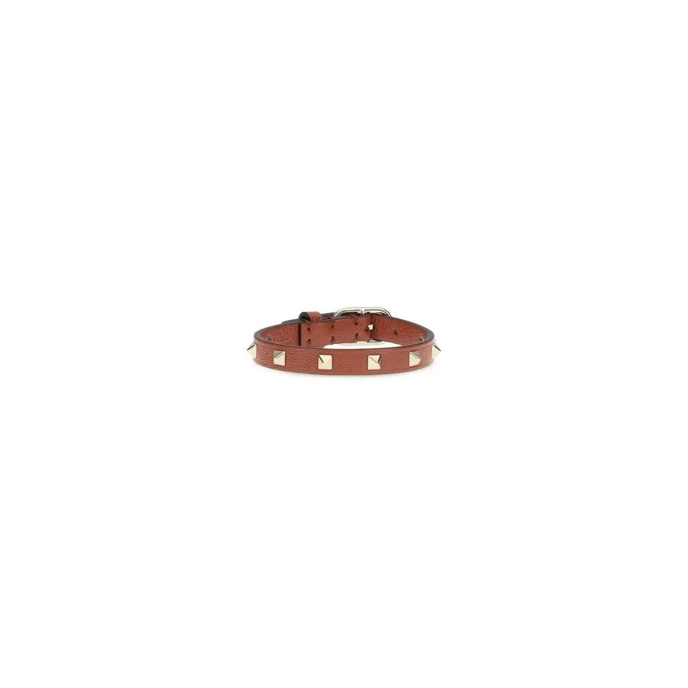Valentino Garavani Valentino Garavani Brown Calf Leather Bos Taurus Bracelet
