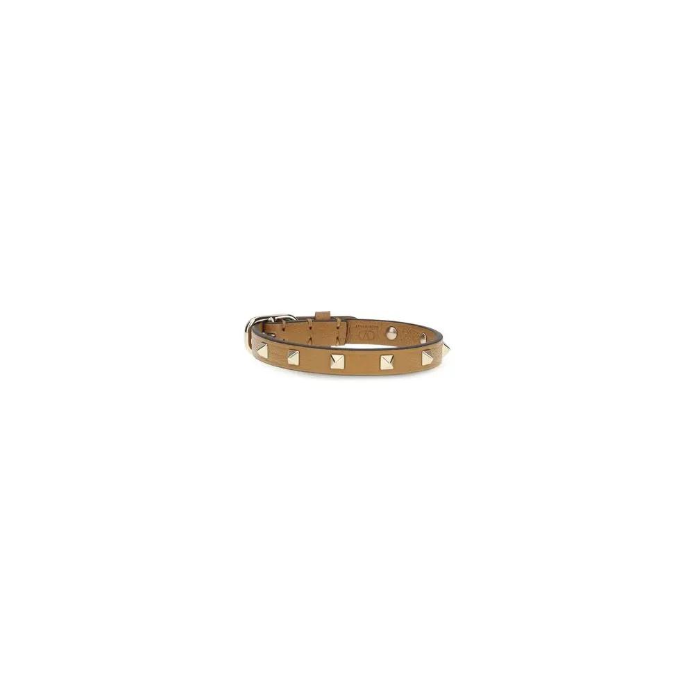 Valentino Garavani Valentino Garavani Brown Calf Leather Bos Taurus Bracelet