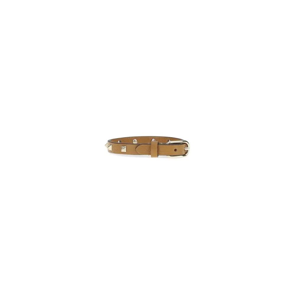 Valentino Garavani Valentino Garavani Brown Calf Leather Bos Taurus Bracelet