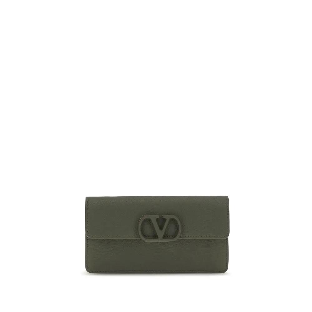 Valentino Garavani Valentino Garavani Bicolor Calf Leather Bos Taurus Wallet