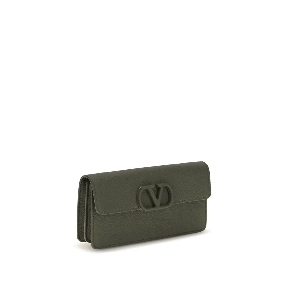 Valentino Garavani Valentino Garavani Bicolor Calf Leather Bos Taurus Wallet