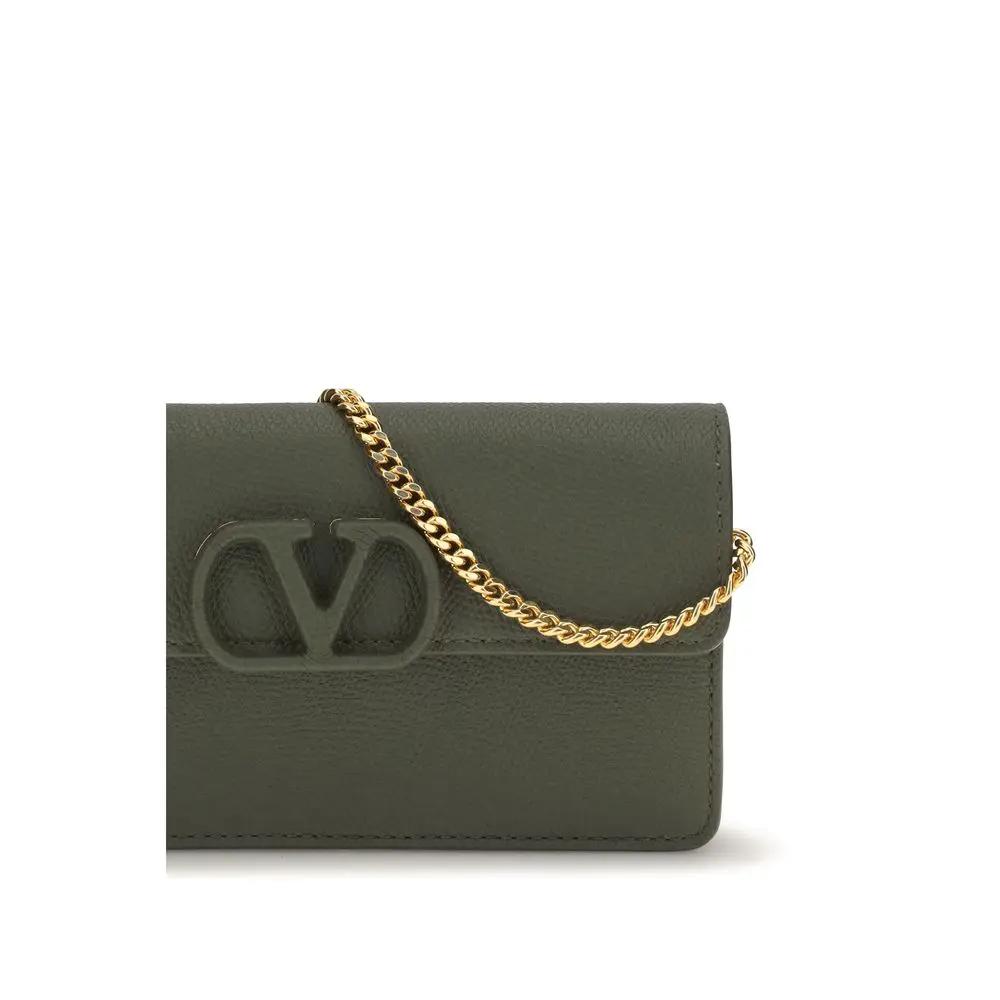 Valentino Garavani Valentino Garavani Bicolor Calf Leather Bos Taurus Wallet