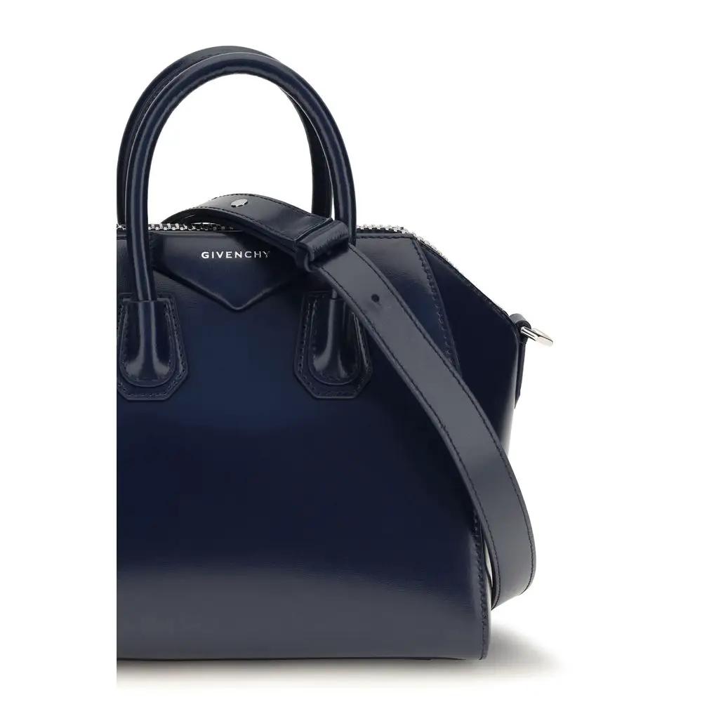 Givenchy Givenchy Blue Calf Leather Bos Taurus Handbag