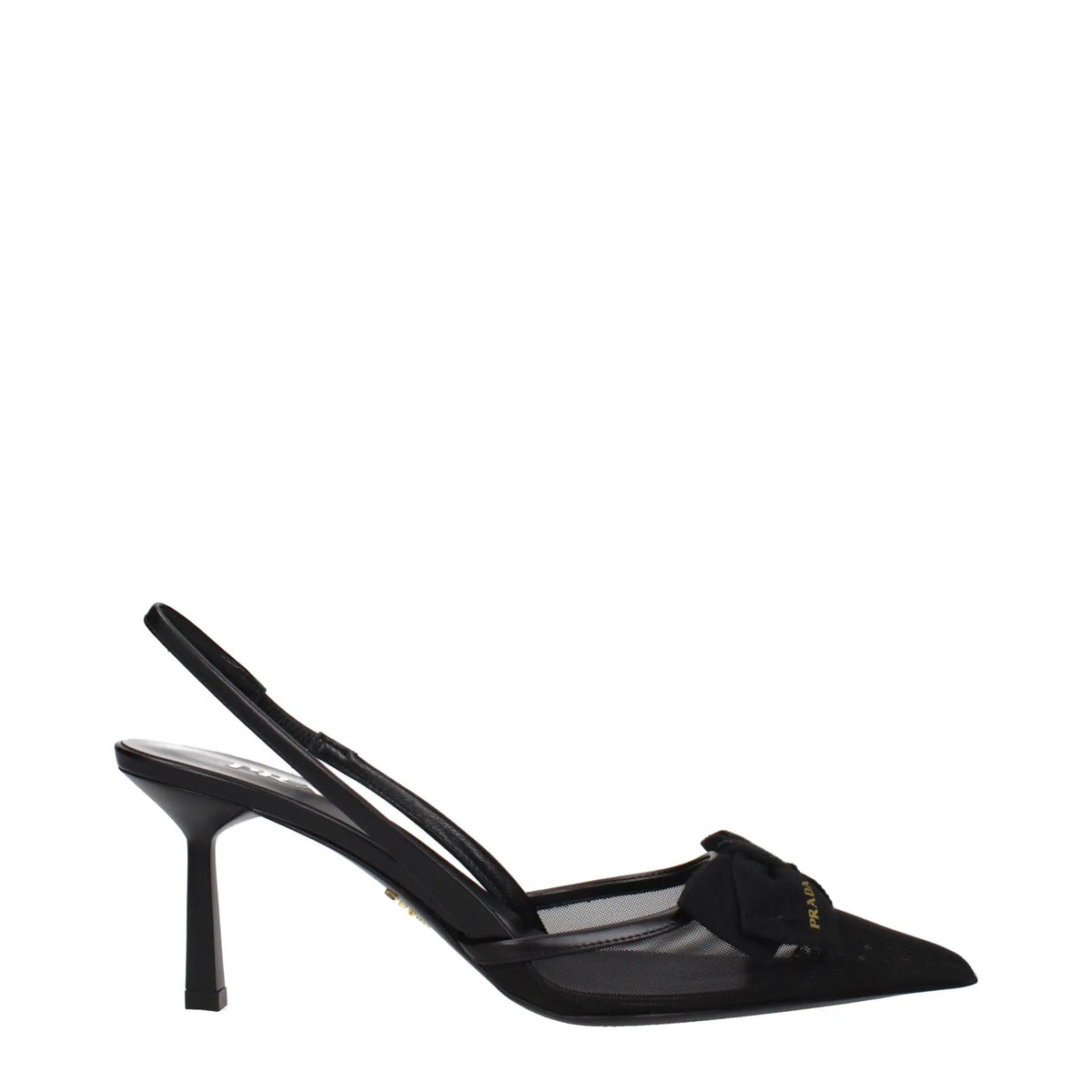 Prada Black Fibres High Heel Pumps