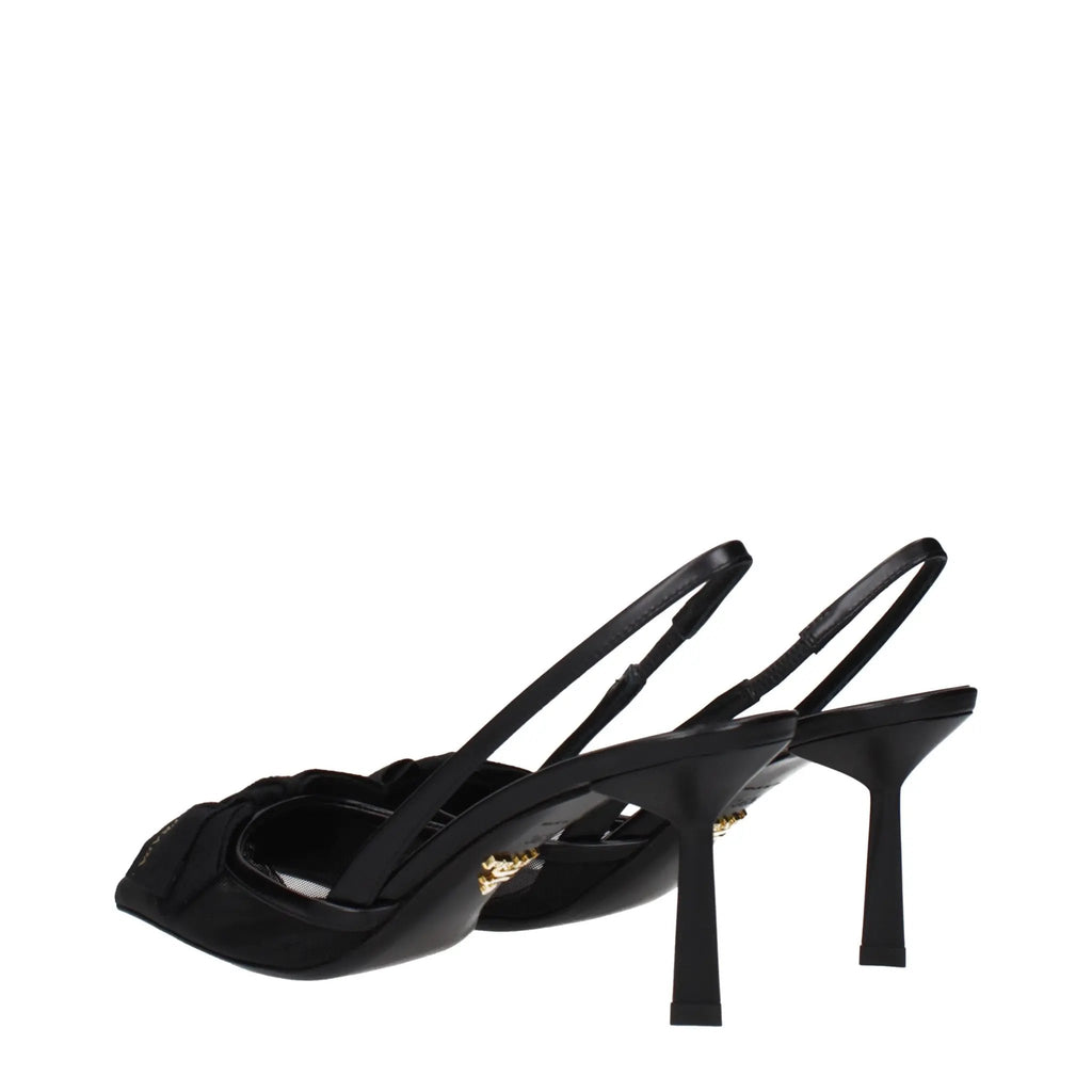 Prada Black Fibres High Heel Pumps