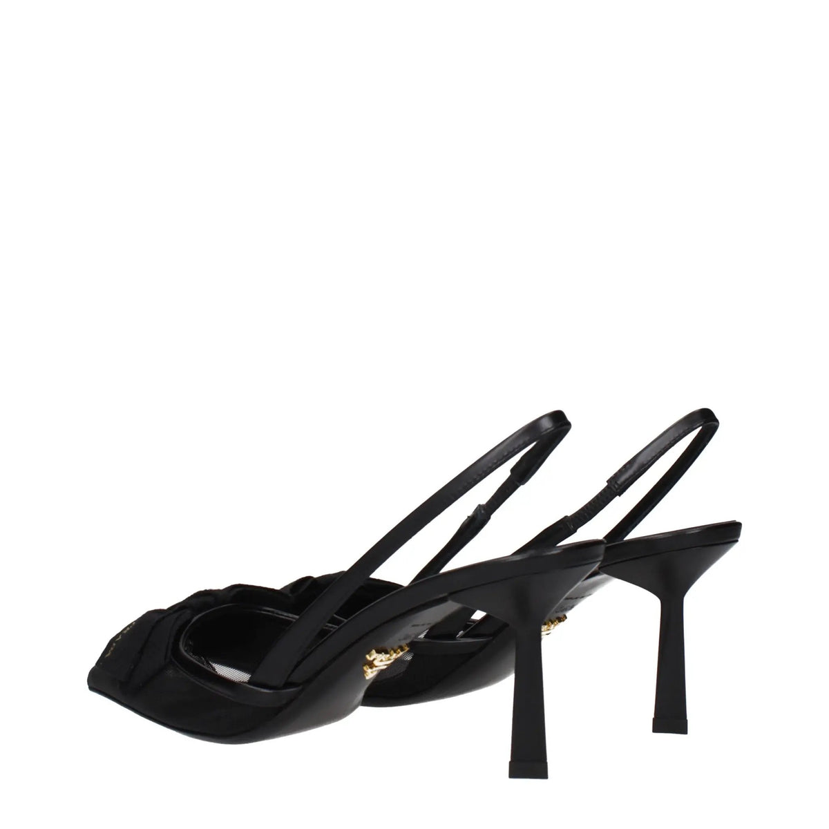 Prada Black Fibres High Heel Pumps
