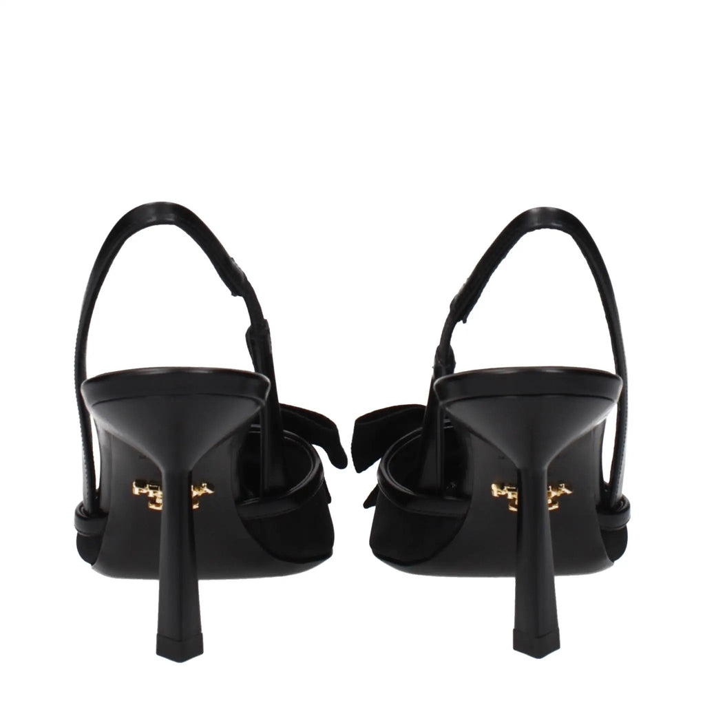 Prada Black Fibres High Heel Pumps