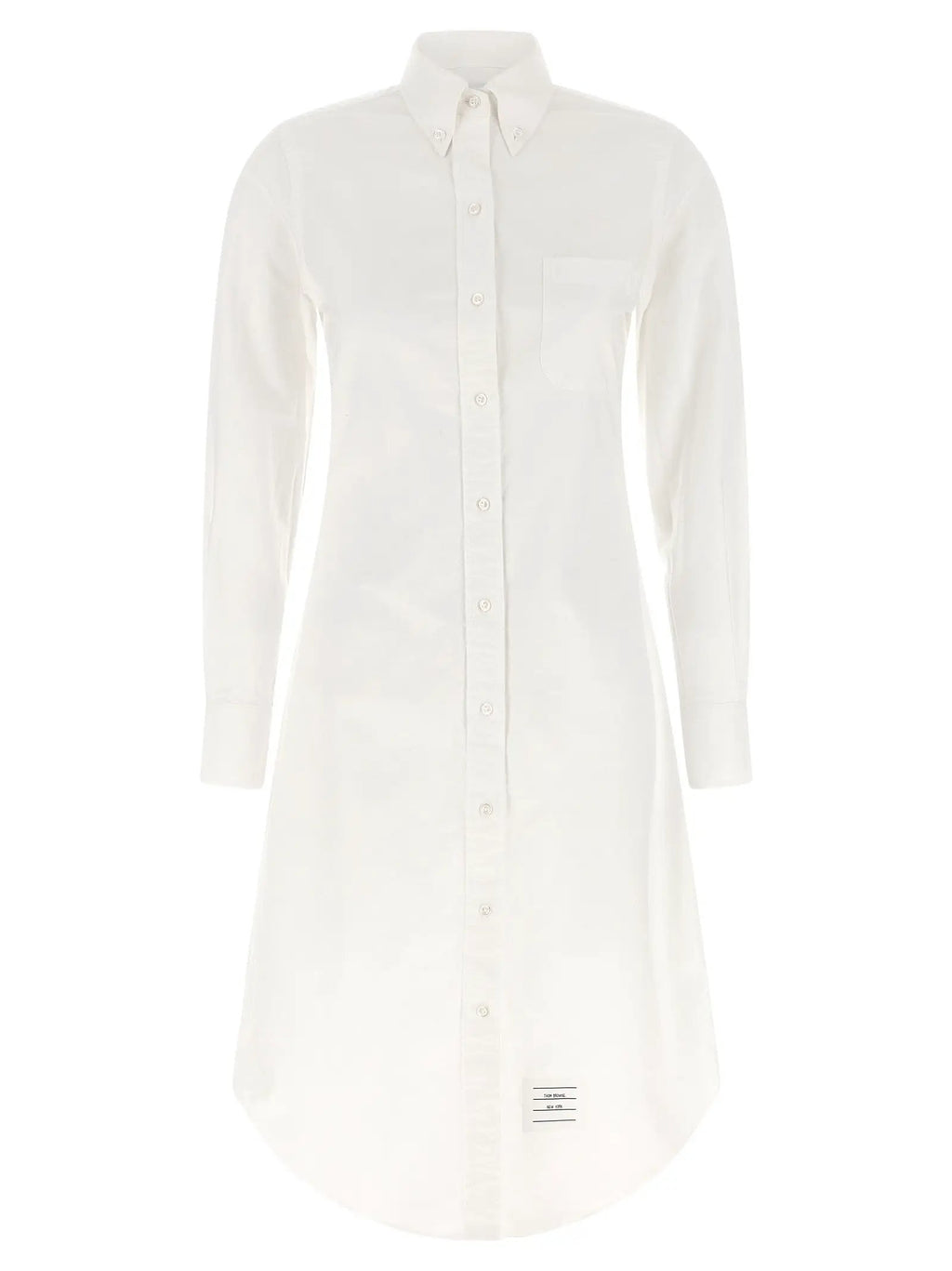 Thom Browne White Cotton Midi Skirt