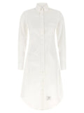 Thom Browne White Cotton Midi Skirt