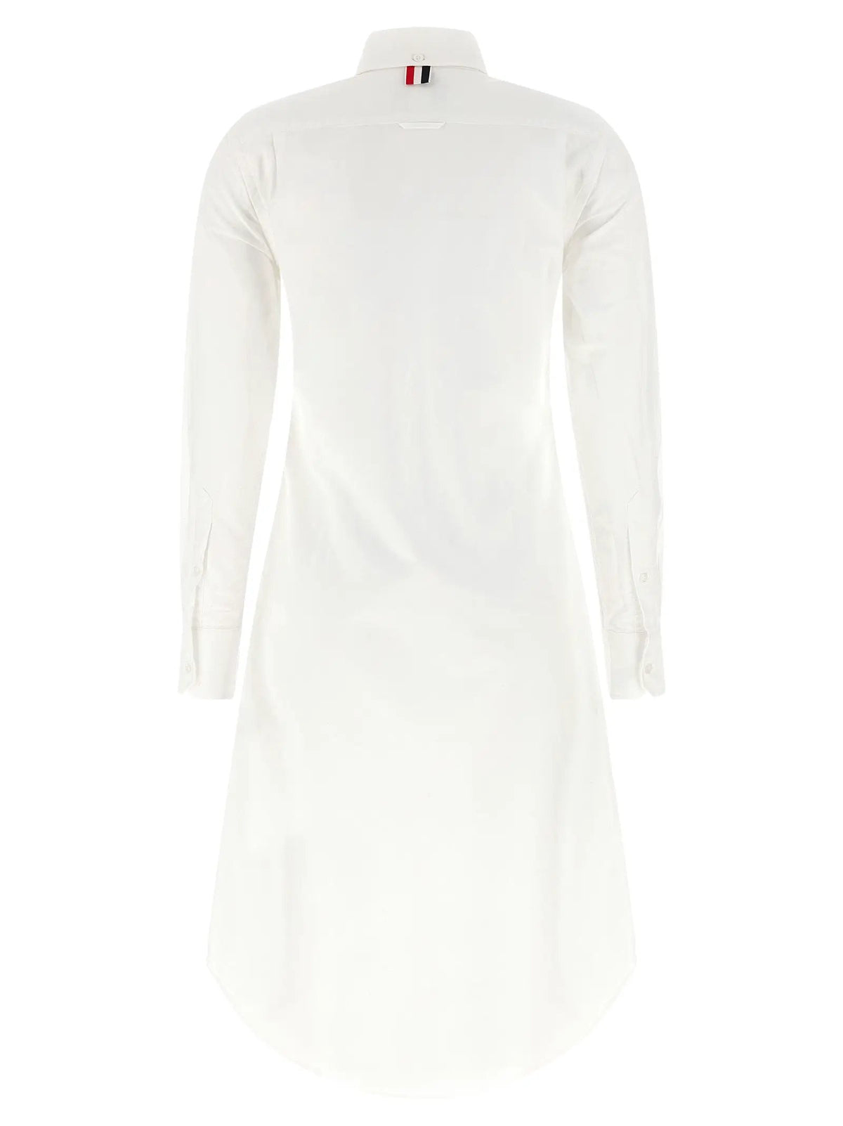 Thom Browne White Cotton Midi Skirt