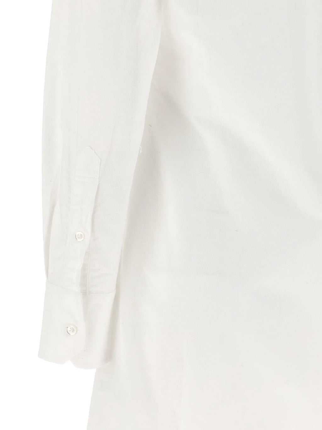 Thom Browne White Cotton Midi Skirt