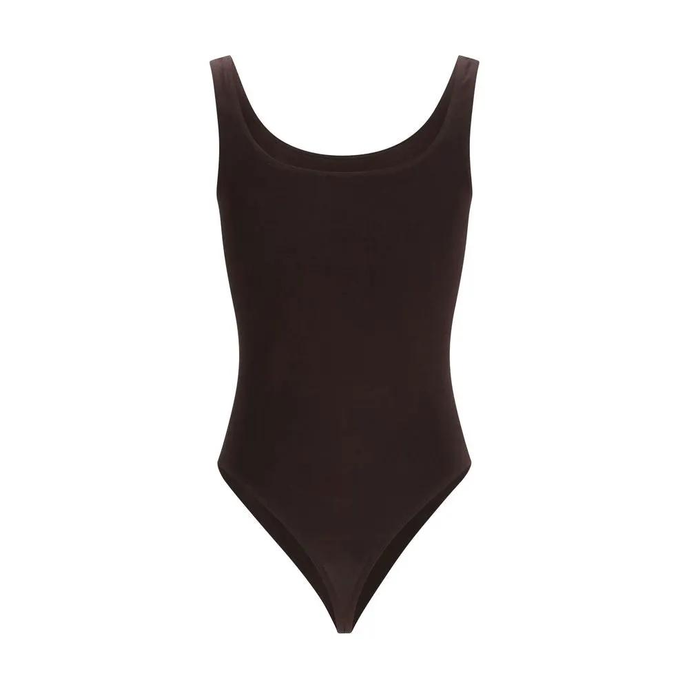Wolford Wolford Brown Cotton Bodysuit