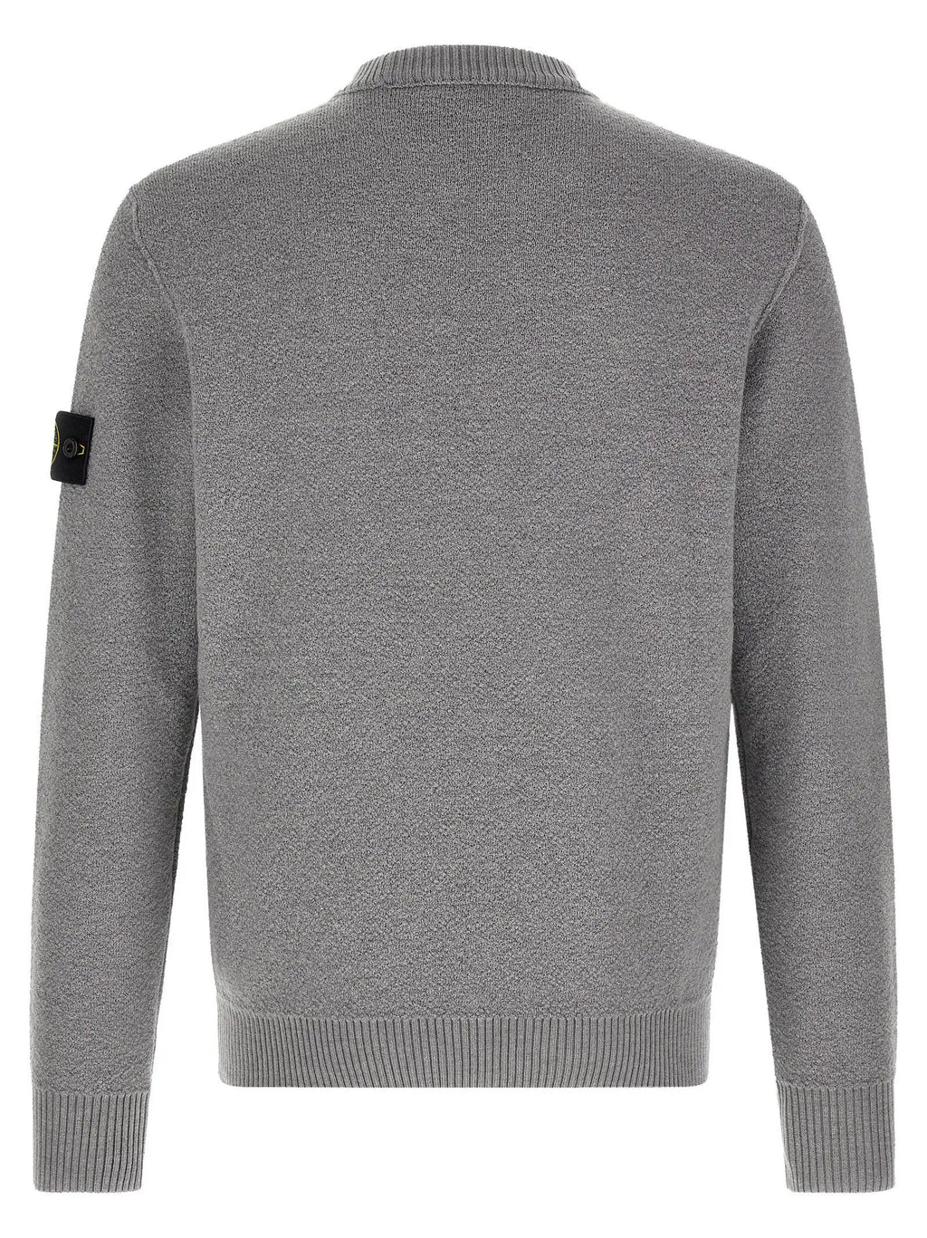Stone Island Gray Virgin Wool Cardigan