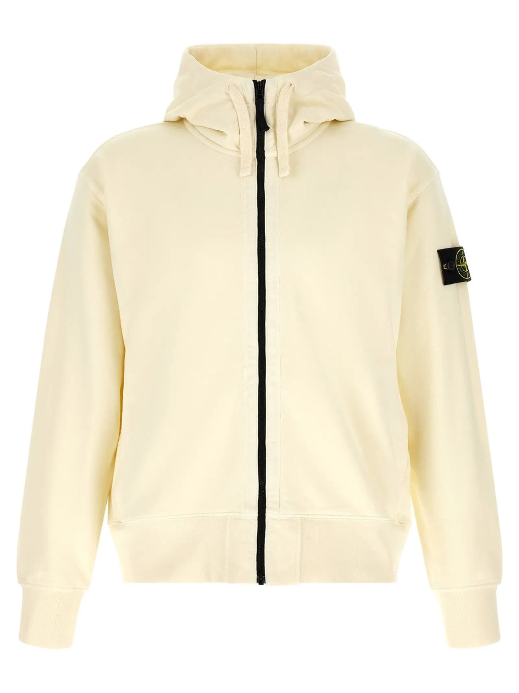 Stone Island White Cotton Sweatshirt