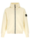 Stone Island White Cotton Sweatshirt