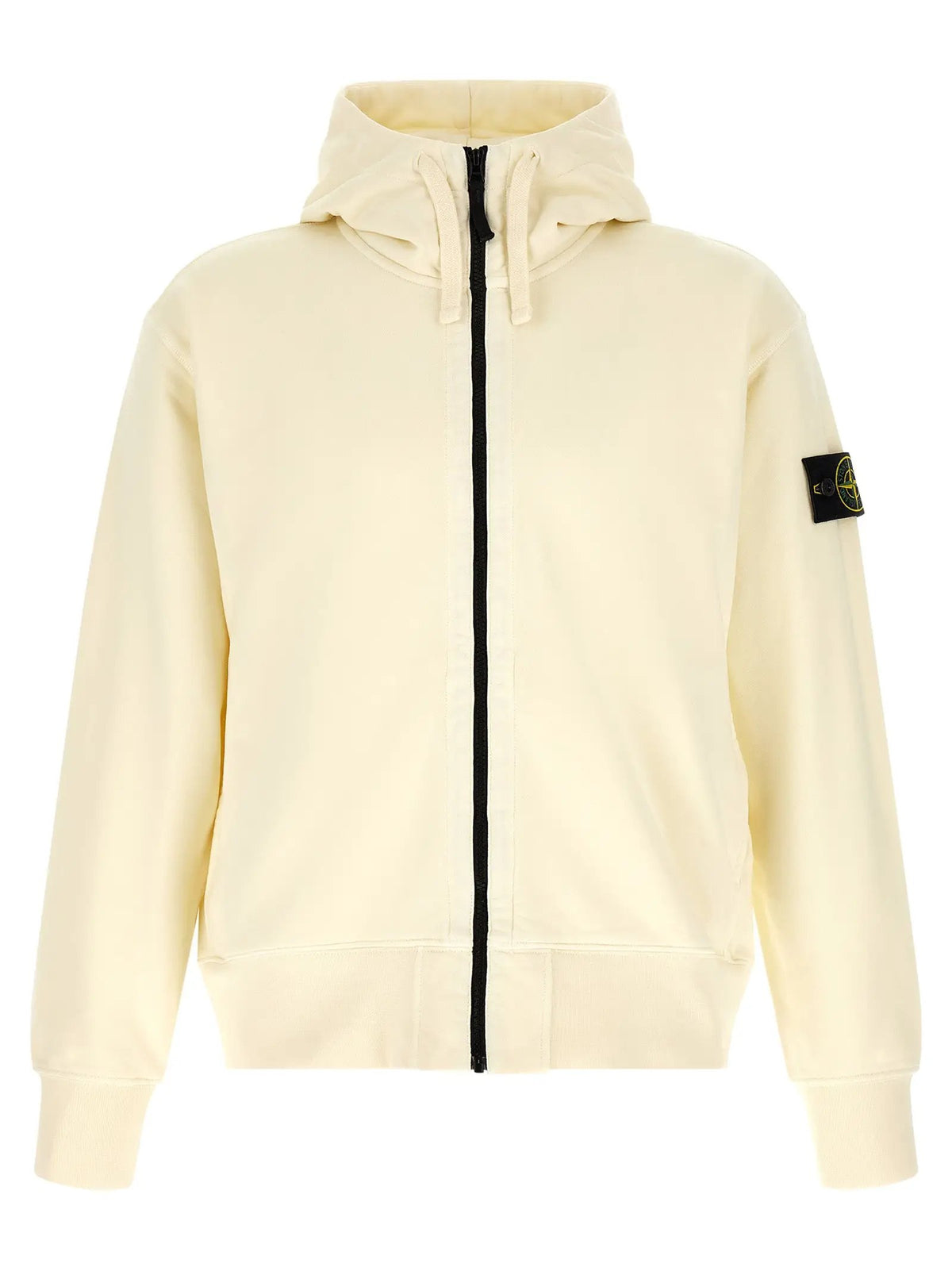Stone Island White Cotton Sweatshirt
