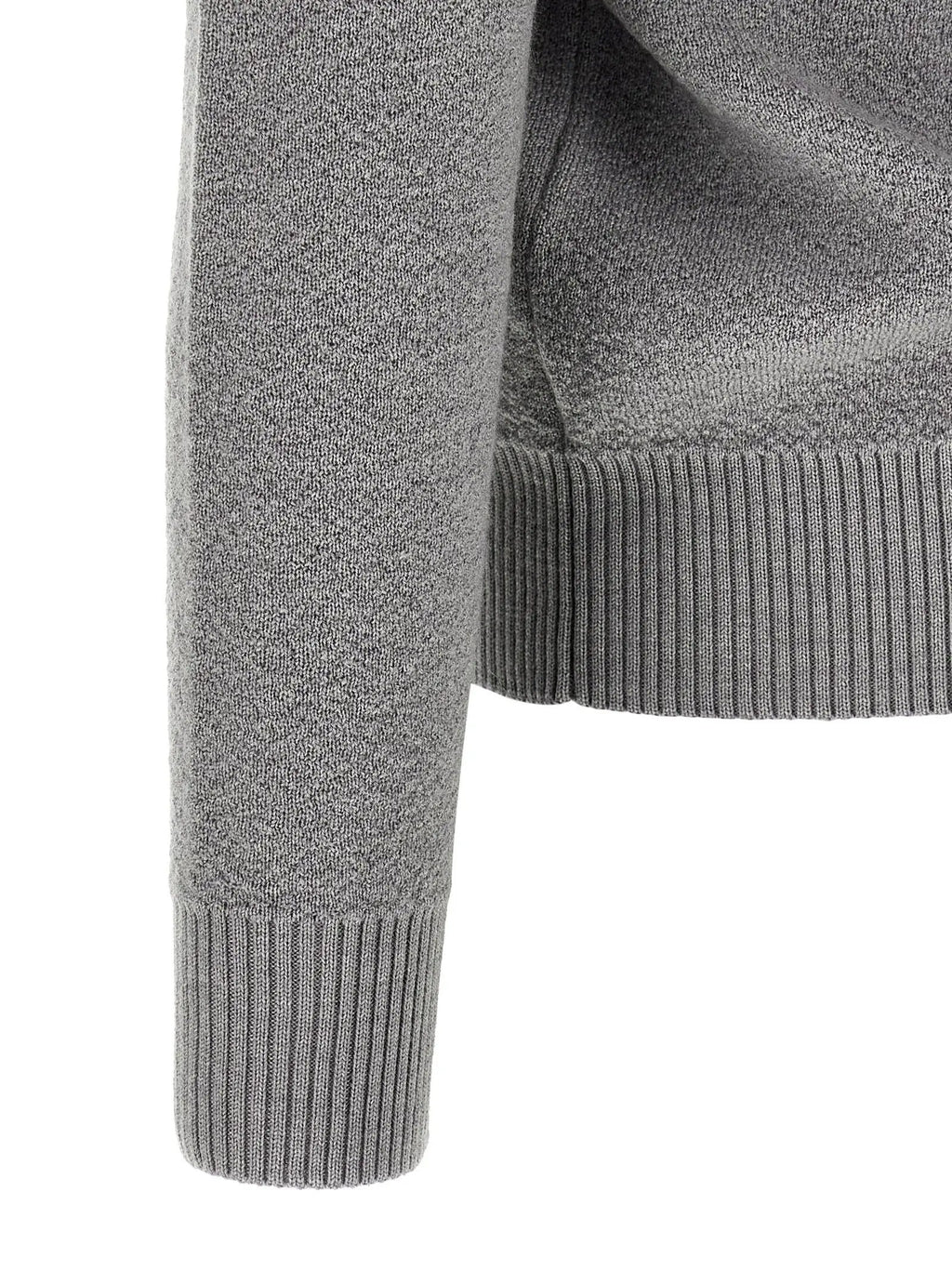 Stone Island Gray Virgin Wool Cardigan