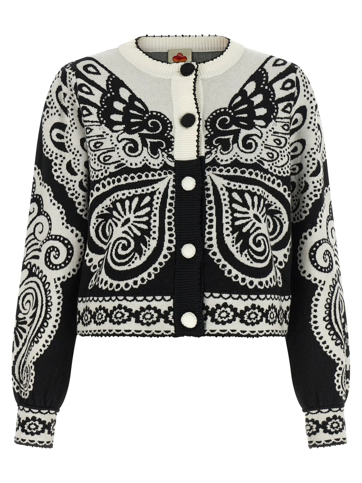 FARM RIO FARM RIO Bicolor Polyester Cardigan