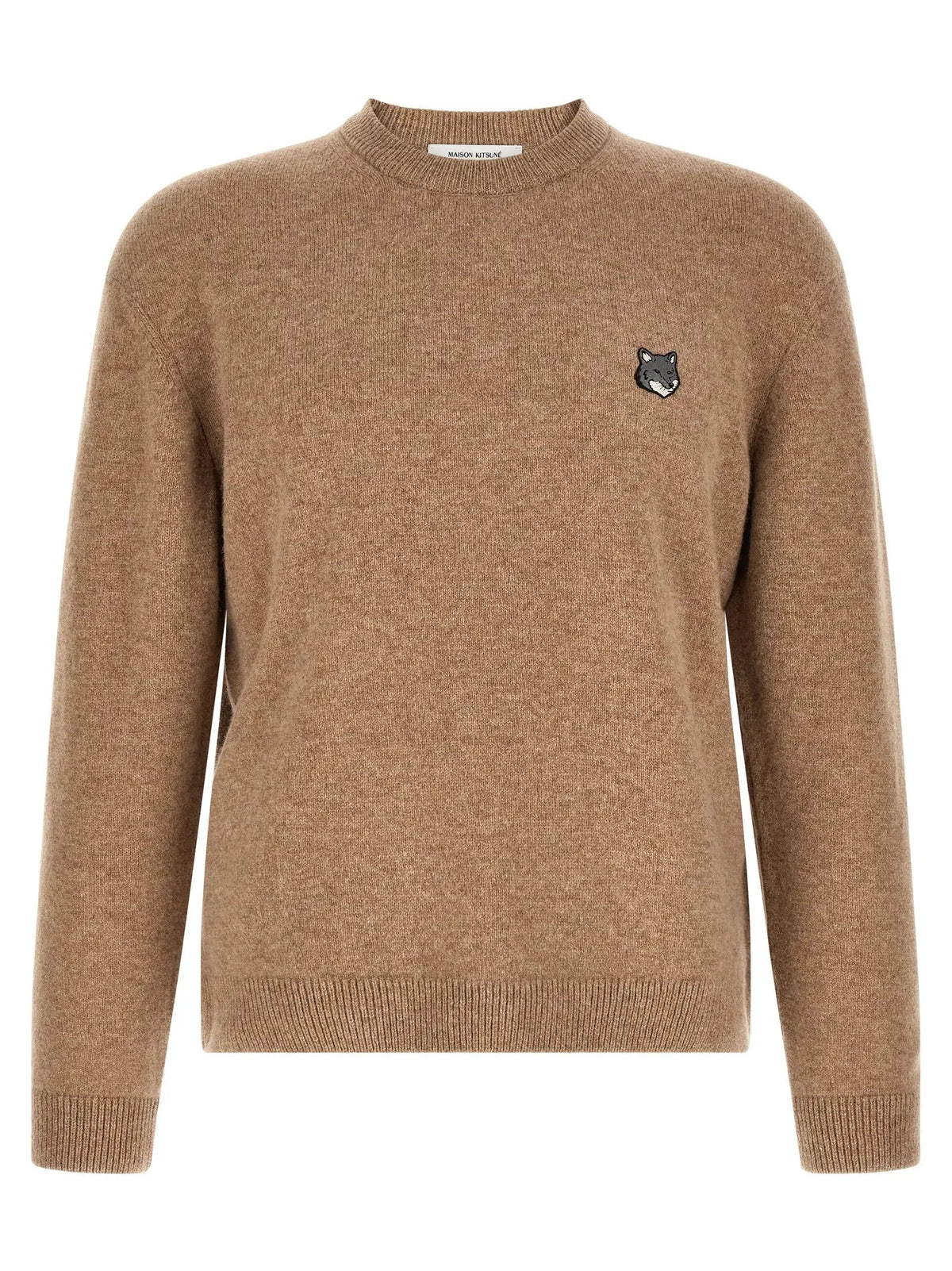 Maison Kitsuné Beige Wool Cardigan
