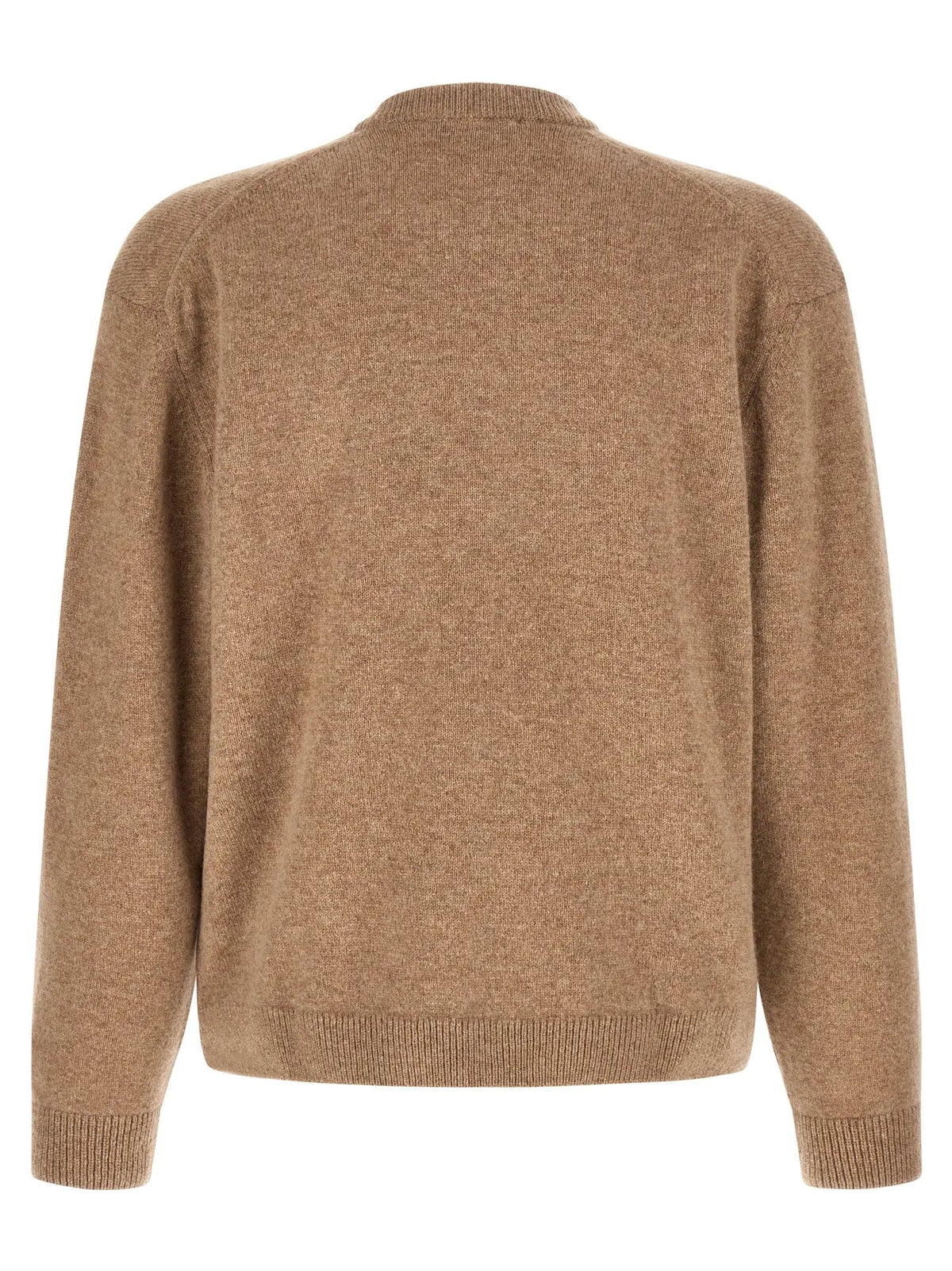 Maison Kitsuné Beige Wool Cardigan