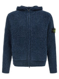 Stone Island Blue Cotton Cardigan