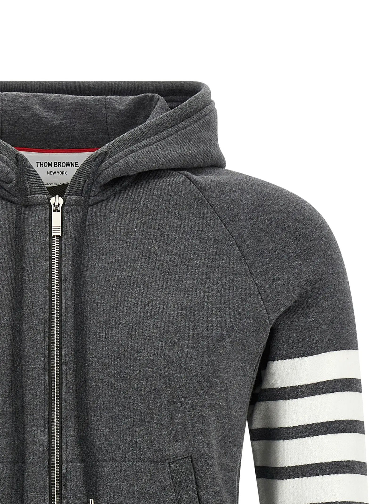 Thom Browne Gray Cotton Sweatshirt