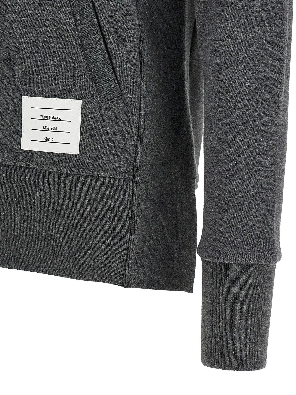 Thom Browne Gray Cotton Sweatshirt