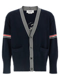Thom Browne Blue Cotton Cardigan