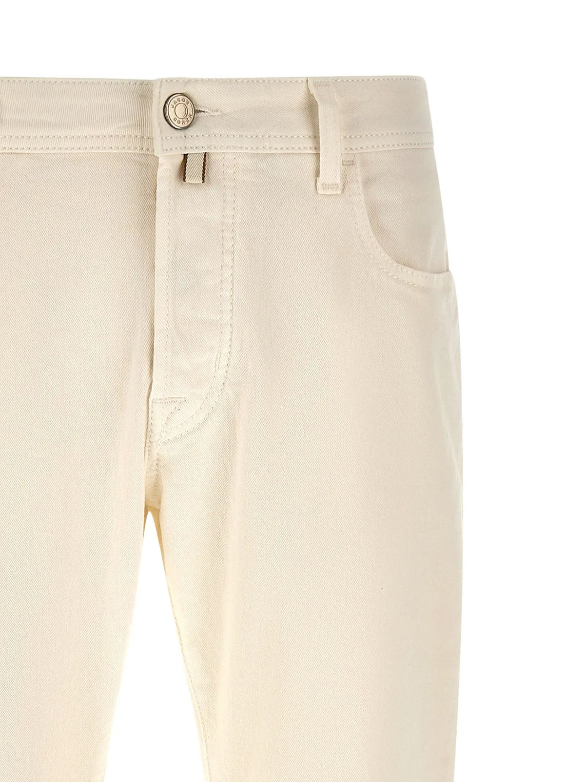 Jacob Cohen Jacob Cohen White Cotton Tapered Jeans