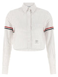 Thom Browne White Cotton Blouse