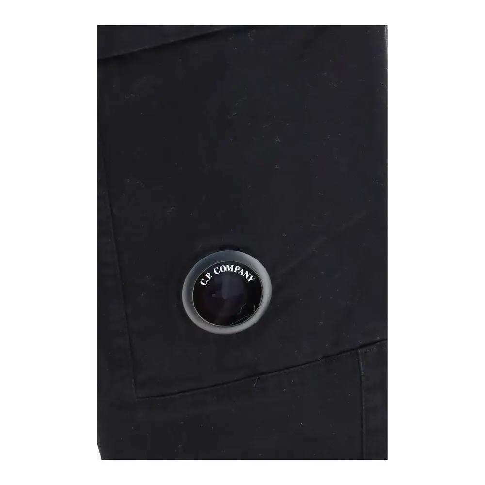 C.P. Company Black Cotton Cargo Pants