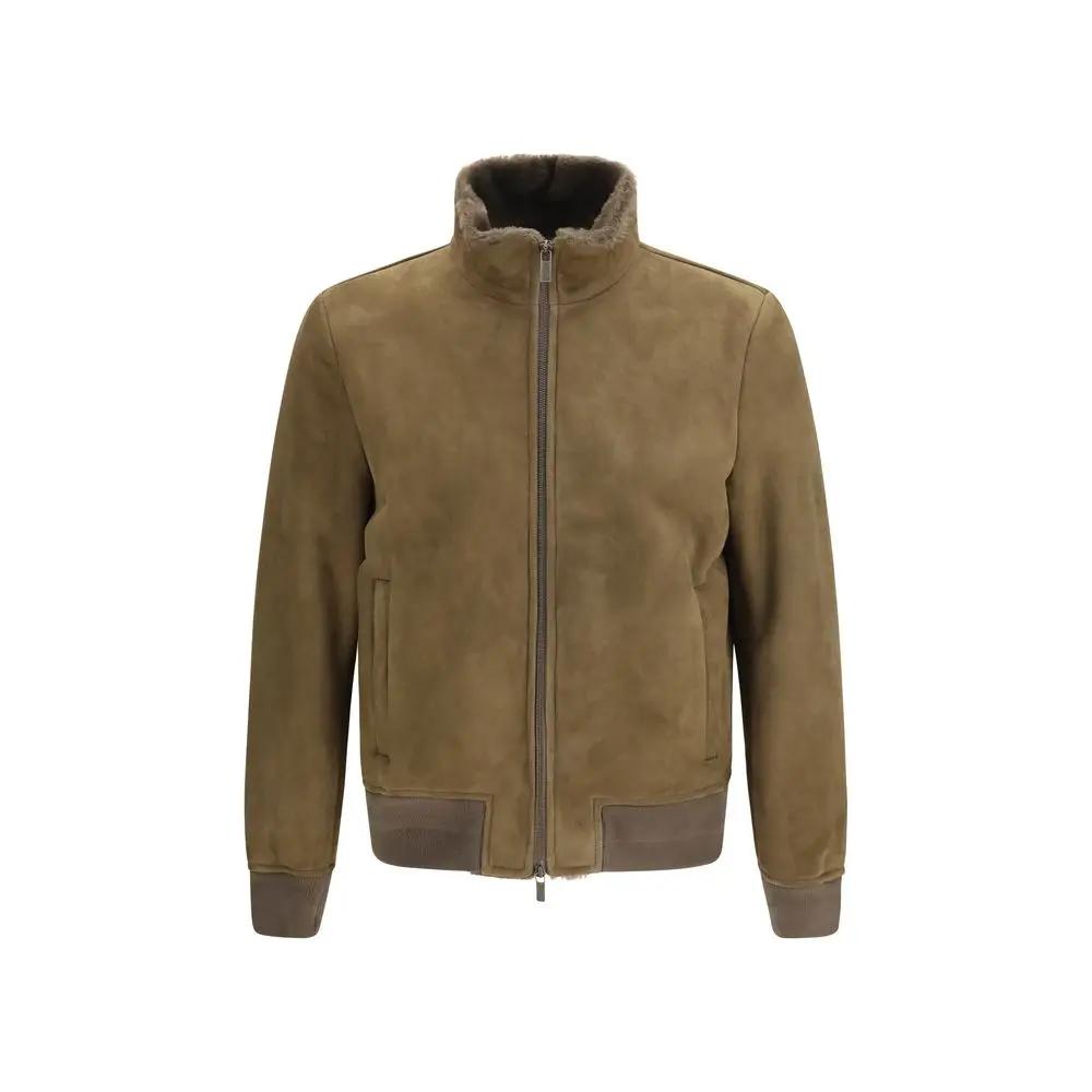Salvatore Santoro Salvatore Santoro Brown Lamb Ovis Aries Full-Length Jacket