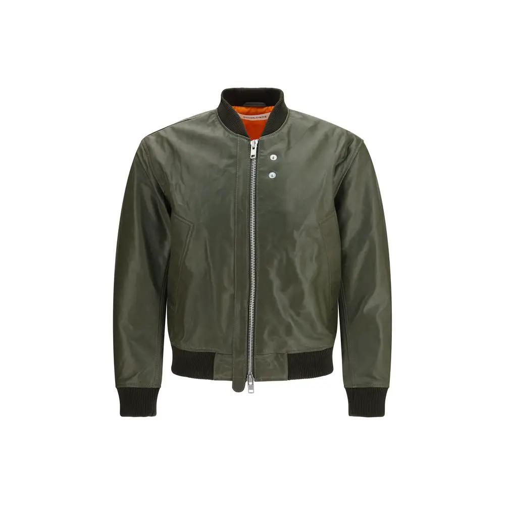 Sunflower Bicolor Calf Leather Bos Taurus Leather Jacket