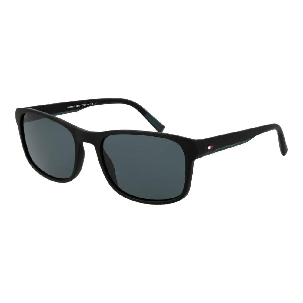 Lunettes de soleil en polyamide noir Tommy Hilfiger