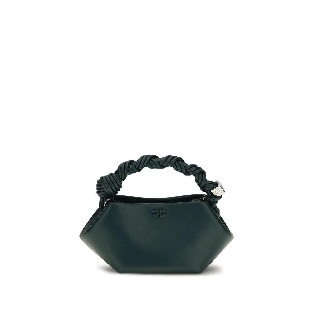 Ganni Bicolor Recycled Leather Shoulder Bag