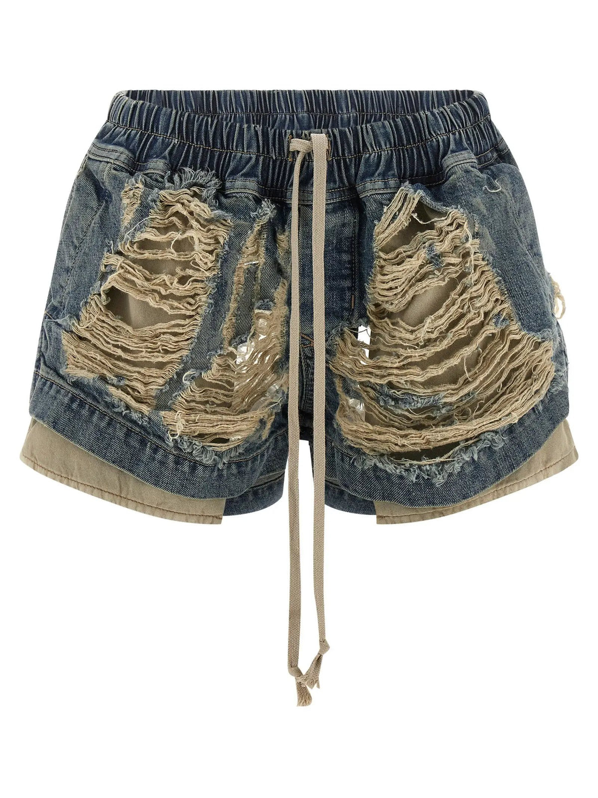 DRKSHDW Blue Cotton Bermuda Shorts