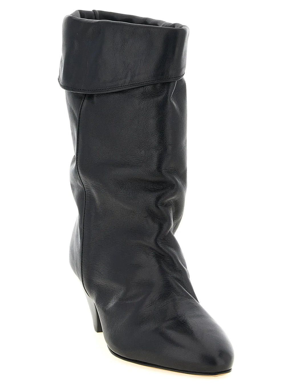 Isabel Marant Black Cowhide Ankle Boots