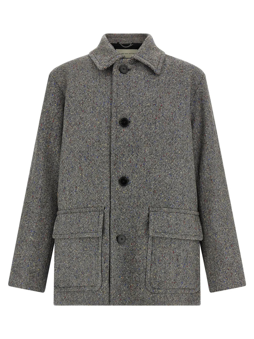 Dries Van Noten Gray Wool Coat