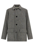 Dries Van Noten Gray Wool Coat