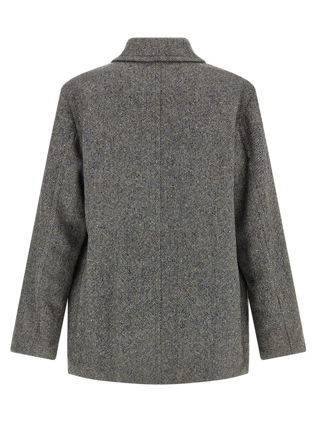 Dries Van Noten Gray Wool Coat