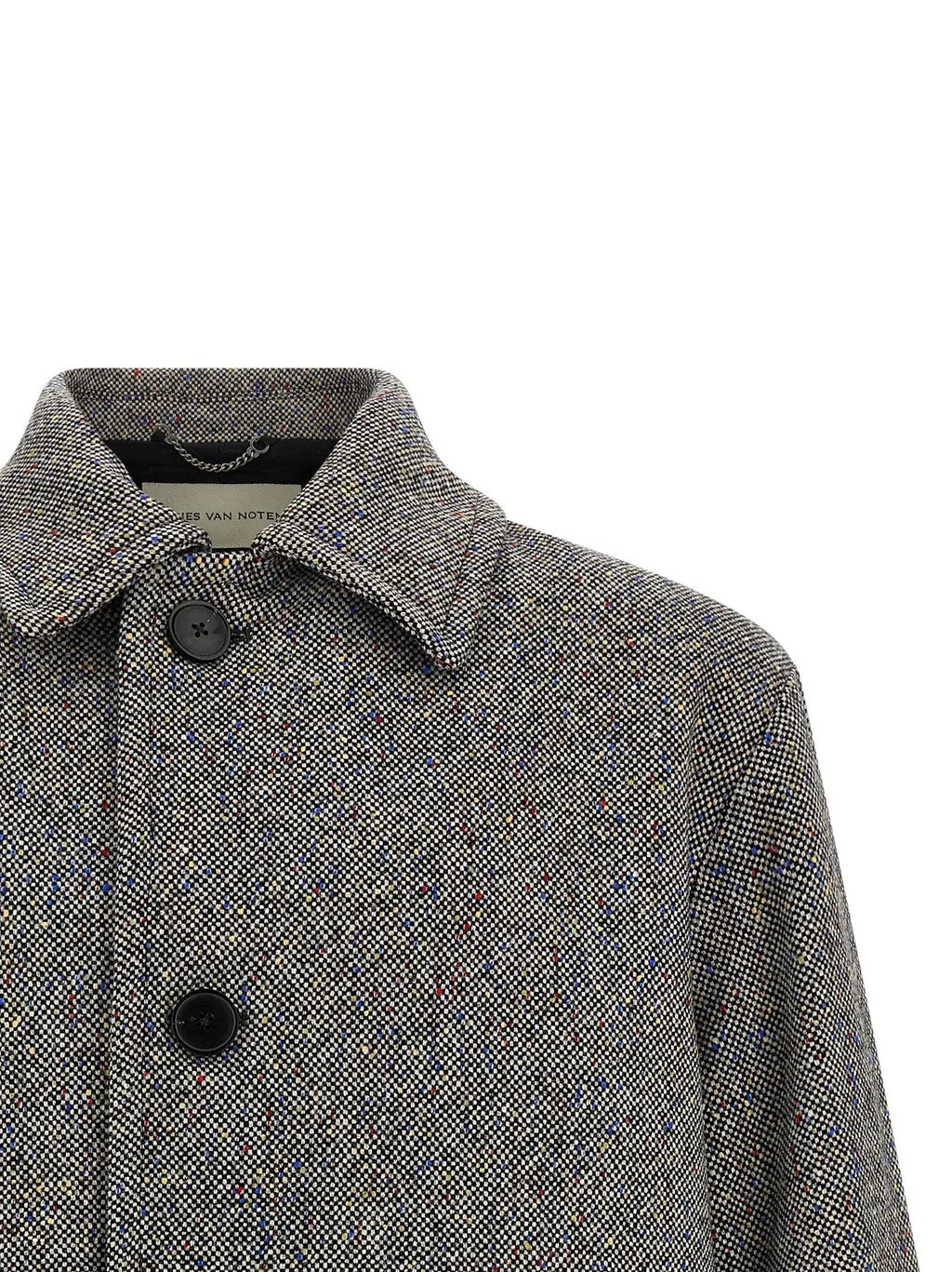Dries Van Noten Gray Wool Coat