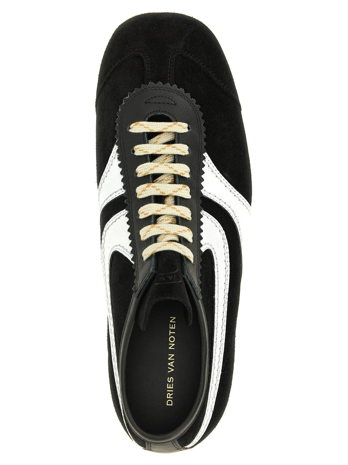 Baskets athlétiques bicolores en cuir de veau Dries Van Noten