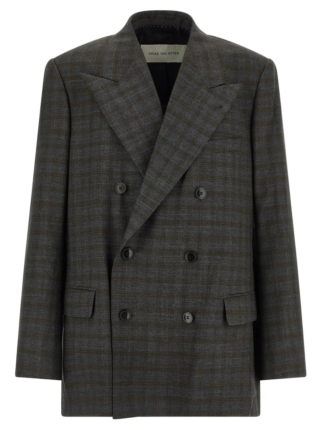Dries Van Noten Gray Wool Blazer